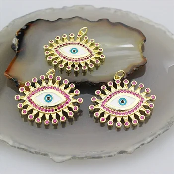 23*30mm 10pcs/lot stylish and beautiful cz enamel pendant, eye shape charm pendant, cz charm jewelry accessories
23*30mm 10pcs/lot stylish and beautiful cz enamel pendant, eye shape charm pendant, cz charm jewelry accessories