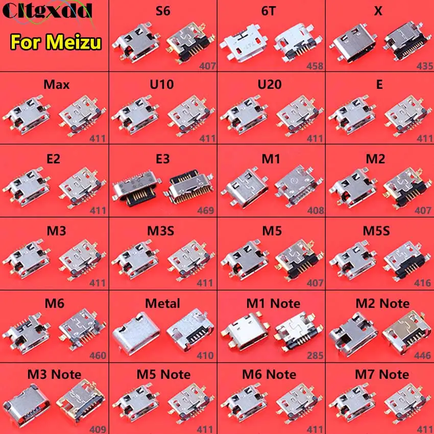 Cltgxdd 2PCS Micro USB Jack Socket Charging Port Connector For Meizu 6T S6 M1 M2 M3 M3S M5 M5S M6 Note U10 U20 E E2 E3 Max X
Cltgxdd 2PCS Micro USB Jack Socket Charging Port Connector For Meizu 6T S6 M1 M2 M3 M3S M5 M5S M6 Note U10 U20 E E2 E3 Max X