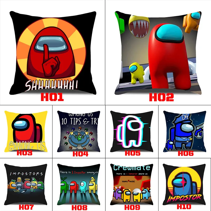 Game Amung Us Decorative Pillowcase AMOUNG US Single-side Printed Throw Pillow Case Sofa Bed Polyester Peackin Cushion Cover
Game Amung Us Decorative Pillowcase AMOUNG US Single-side Printed Throw Pillow Case Sofa Bed Polyester Peackin Cushion Cover