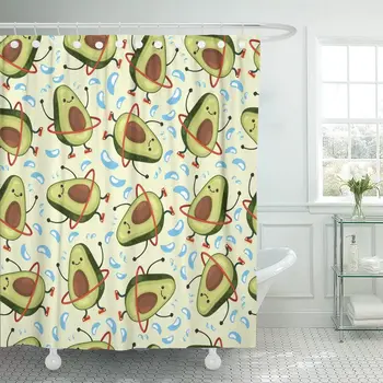 Avocado Cute Fruit Character Doing Exercises Hula Hoop Eating Shower Curtain Waterproof Polyester Fabric 72 x 78 Inches Set
Avocado Cute Fruit Character Doing Exercises Hula Hoop Eating Shower Curtain Waterproof Polyester Fabric 72 x 78 Inches Set