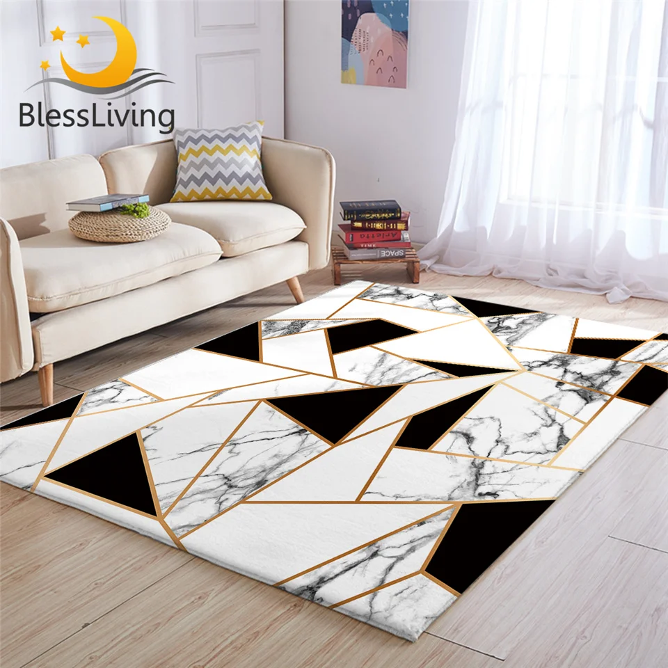 BlessLiving Geometric Carpets For Living Room Black and White Center Rug Marble Texture Floor Mat Modern Alfombra Dormitorio
BlessLiving Geometric Carpets For Living Room Black and White Center Rug Marble Texture Floor Mat Modern Alfombra Dormitorio