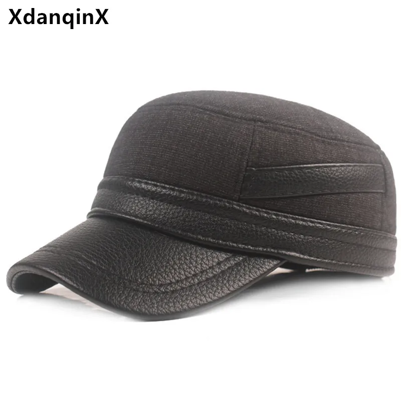 New Winter Men's Hat Thick Warm Earmuffs Hats Thermal Baseball Caps Men Flat Cap Snapback Cap Adjustable Size Elderly Sports Cap 
New Winter Men's Hat Thick Warm Earmuffs Hats Thermal Baseball Caps Men Flat Cap Snapback Cap Adjustable Size Elderly Sports Cap