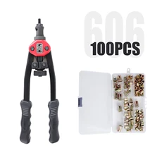 Bt606 rivet nut tool m3 M4 M5 M6 with 5 interchangeable spindles, manual rivet nut installation tool kit for 100 rivet nuts
Bt606 rivet nut tool m3 M4 M5 M6 with 5 interchangeable spindles, manual rivet nut installation tool kit for 100 rivet nuts