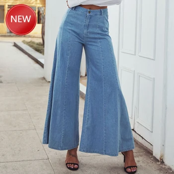 Denim High Waist Wide Leg Jeans Pants Women Vintage Casual Loose Straight Jeans Trousers Striped Palazzo Retro Trousers New Blue
Denim High Waist Wide Leg Jeans Pants Women Vintage Casual Loose Straight Jeans Trousers Striped Palazzo Retro Trousers New Blue