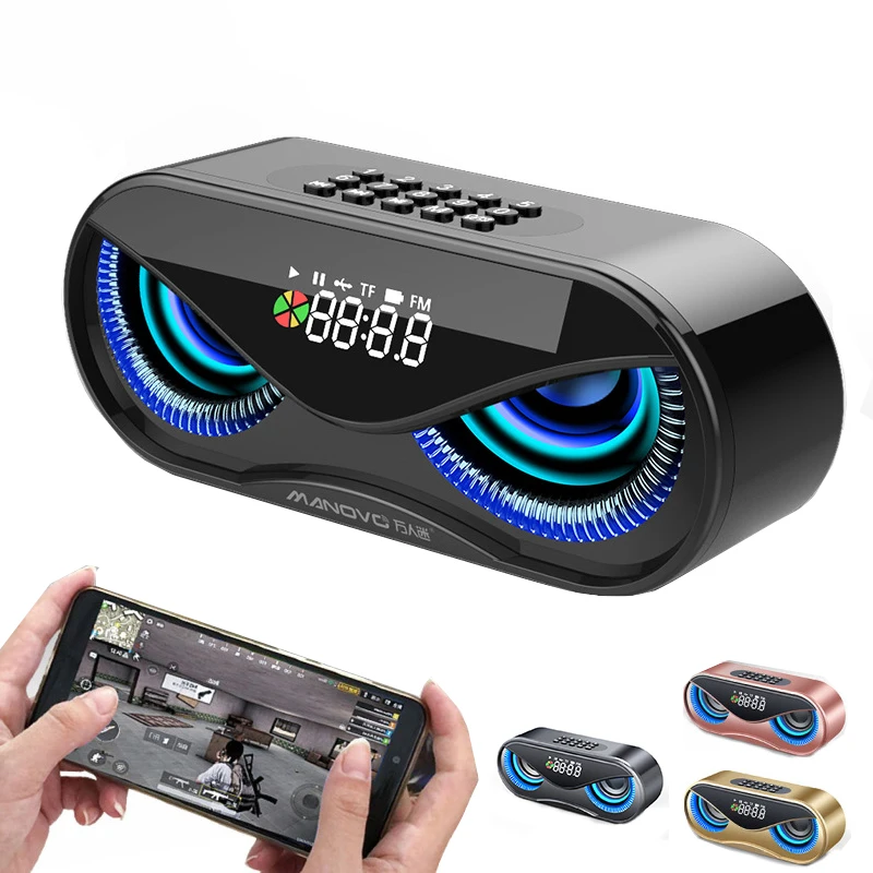 Portable Bluetooth Wireless Speaker Computer Loudspeaker Alarm Clock Music Surround Outdoor Mini Stereo Speaker Support TF AUX 
Portable Bluetooth Wireless Speaker Computer Loudspeaker Alarm Clock Music Surround Outdoor Mini Stereo Speaker Support TF AUX