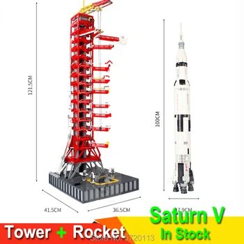 Apollo Saturn V launch umbilical tower compatible with 37003 16014 space shuttle expedition rocket building blocks 21309 10231
Apollo Saturn V launch umbilical tower compatible with 37003 16014 space shuttle expedition rocket building blocks 21309 10231