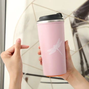 500ML Thermos Travel Mug Cup Does Not Fall Cup Coffee Cup Portable Seal Stainless Steel Vacuum Flasks Car Water Bottles Cute Mug
500ML Thermos Travel Mug Cup Does Not Fall Cup Coffee Cup Portable Seal Stainless Steel Vacuum Flasks Car Water Bottles Cute Mug