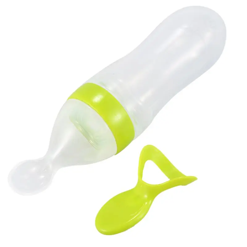 Baby Squeezing Feeding Bottle Silicone Training Rice Spoon Infant Cereal Food Supplement Feeder Safe Tableware Tools(Green)
Baby Squeezing Feeding Bottle Silicone Training Rice Spoon Infant Cereal Food Supplement Feeder Safe Tableware Tools(Green)