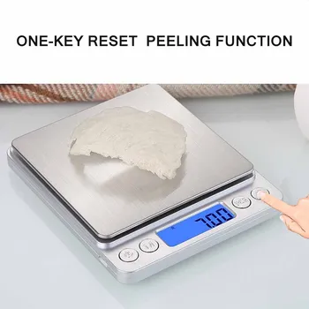 Practical Digital Kitchen Scale Portable Food Scale Multifunction Weight Scale Electronic Baking & Cooking Scale Silver
Practical Digital Kitchen Scale Portable Food Scale Multifunction Weight Scale Electronic Baking & Cooking Scale Silver