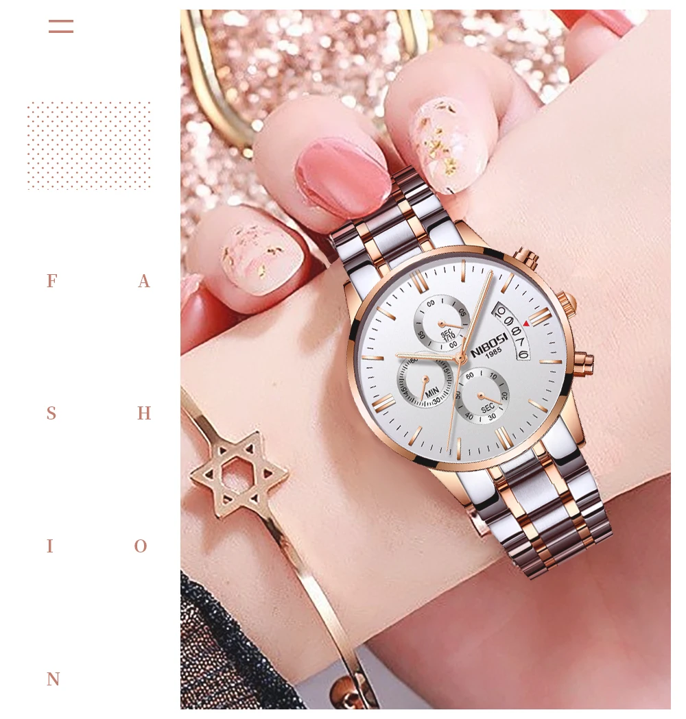 NIBOSI Luxury Womens Watches