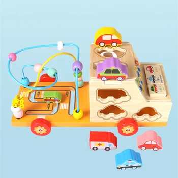 Kid Wooden Montessori Toy Multi-function Learning Car Early Educational Toy Colorful Calculat Bead Children Around Bead Math Toy
Kid Wooden Montessori Toy Multi-function Learning Car Early Educational Toy Colorful Calculat Bead Children Around Bead Math Toy