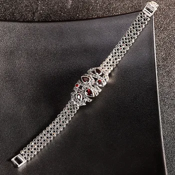 S925 Sterling Silver Ornament Classic Women's Pomegranate Bracelet New Product
S925 Sterling Silver Ornament Classic Women's Pomegranate Bracelet New Product