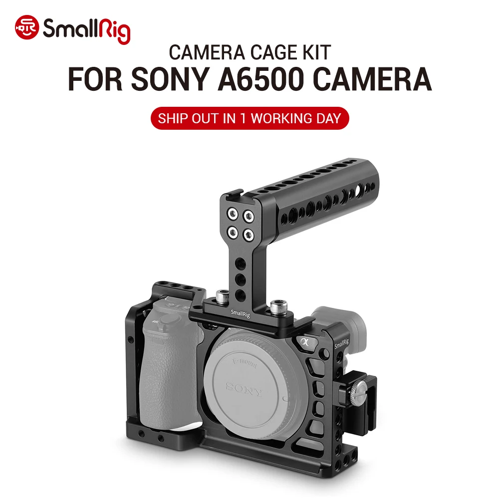 Комплект аксессуаров для камеры SmallRig Dslr клетка Sony A6500 с клеткой верхней ручкой и