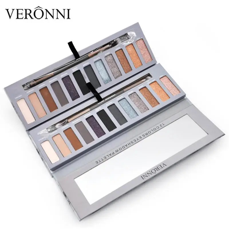 12 цветов матовые Перламутровые тени для век Urban Decay Smoky Eyeshadow Palette| |