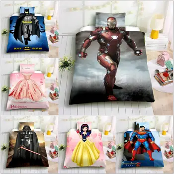 Duvet Cover Spiderman Captain America iron man princess skirt Superma Cartoon Bedding Sets Queen Twin Size 2/3pcs PillowCase
Duvet Cover Spiderman Captain America iron man princess skirt Superma Cartoon Bedding Sets Queen Twin Size 2/3pcs PillowCase