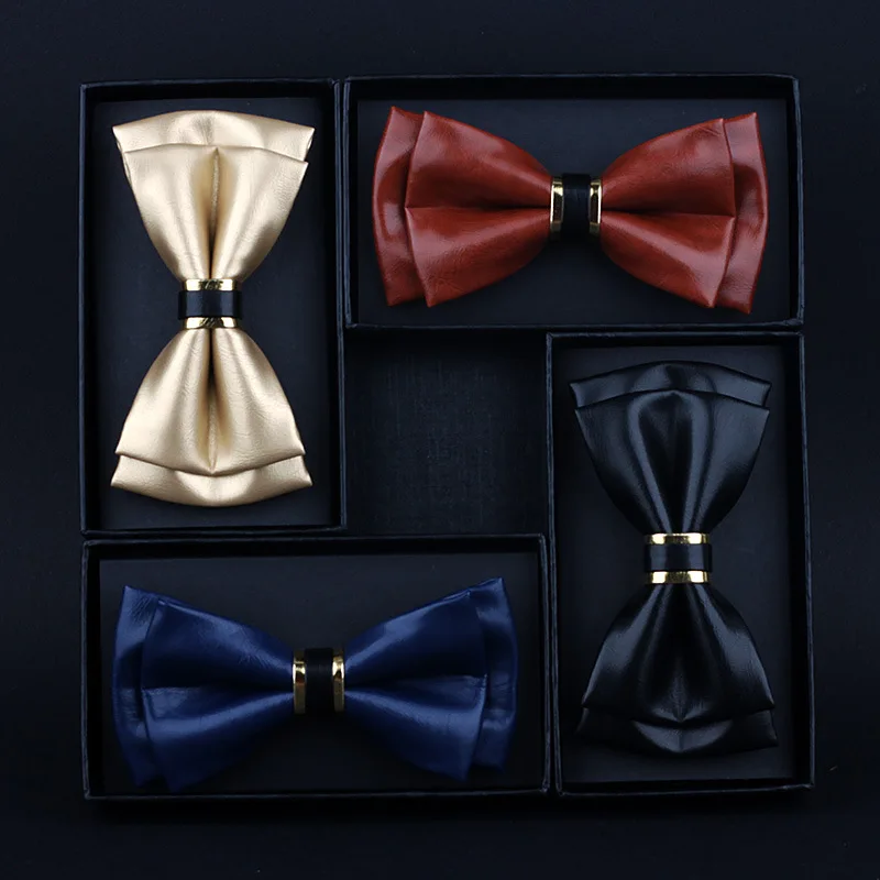 Bow Tie High-end Men's Unisex Suit Double-layer PU Leather Monochrome Stage Evening Dress Wedding Groom Business Bowtie Gifts
Bow Tie High-end Men's Unisex Suit Double-layer PU Leather Monochrome Stage Evening Dress Wedding Groom Business Bowtie Gifts