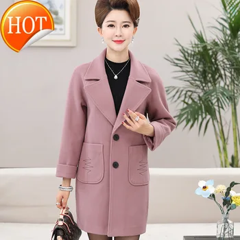 Women Cashmer Coat Warm Elegant Women's Woolen Jacket Pockets Coat and Jacket
Women Cashmer Coat Warm Elegant Women's Woolen Jacket Pockets Coat and Jacket