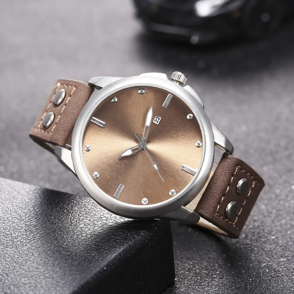 Men's Watch New Hot Sellable Single Calendar Casual Belt Watch Rivet Scale Business Men's Quartz Watch ас мђжские relogio 50*
Men's Watch New Hot Sellable Single Calendar Casual Belt Watch Rivet Scale Business Men's Quartz Watch ас мђжские relogio 50*