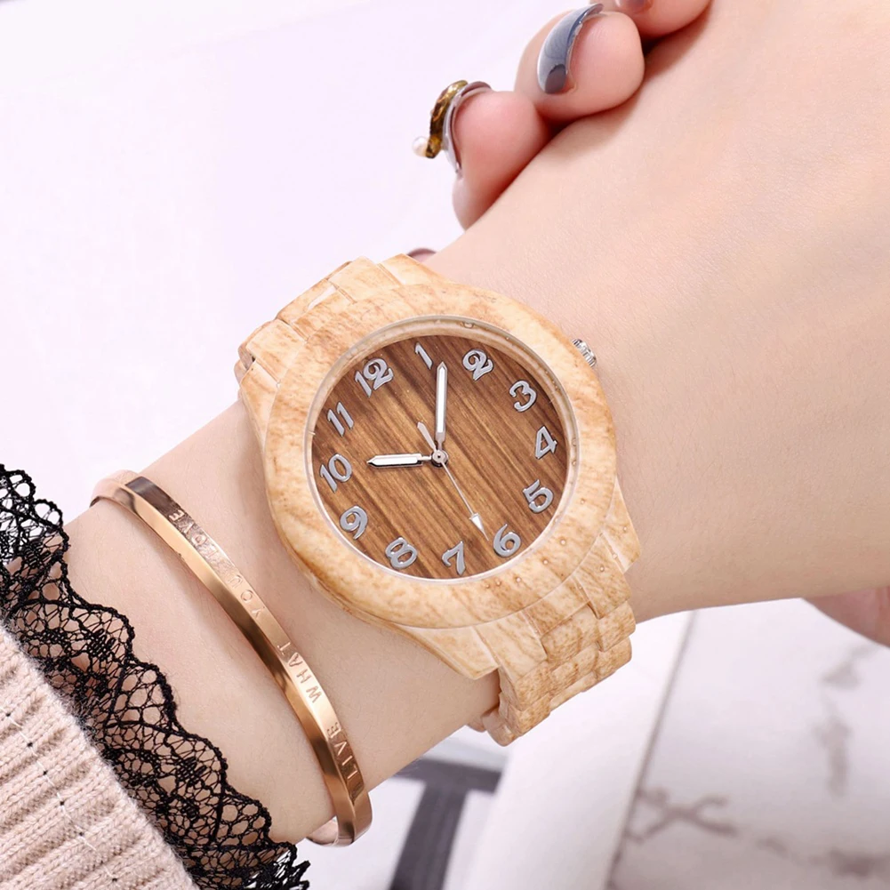 Fashion Creative Simple Wood grain Mechanical Watch Men Big Mens Watches Top Brand Luxury Timepieces Women | Наручные часы