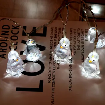 Penguin Animal Shape String Lights 10 LED 1.65M Hanging Lamp Christmas Decorations for Home Merry Christmas New Year Decoration
Penguin Animal Shape String Lights 10 LED 1.65M Hanging Lamp Christmas Decorations for Home Merry Christmas New Year Decoration
