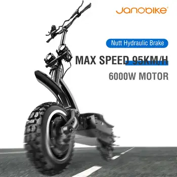 Janobike 95km/h Electric Scooter 6000W Folding e scooter 60V28.6AH Kick Scooter Nutt Hydraulic Brake Electric Scooters Adults 
Janobike 95km/h Electric Scooter 6000W Folding e scooter 60V28.6AH Kick Scooter Nutt Hydraulic Brake Electric Scooters Adults