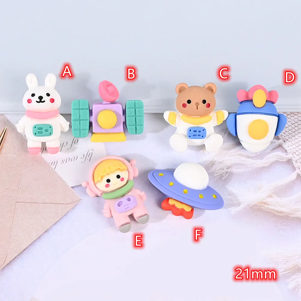 10Pcs New Cute Resin Spaceship Flat back Cabochons Scrapbooking Cartoon Animals DIY Jewelry Craft Decoration Accessories
10Pcs New Cute Resin Spaceship Flat back Cabochons Scrapbooking Cartoon Animals DIY Jewelry Craft Decoration Accessories