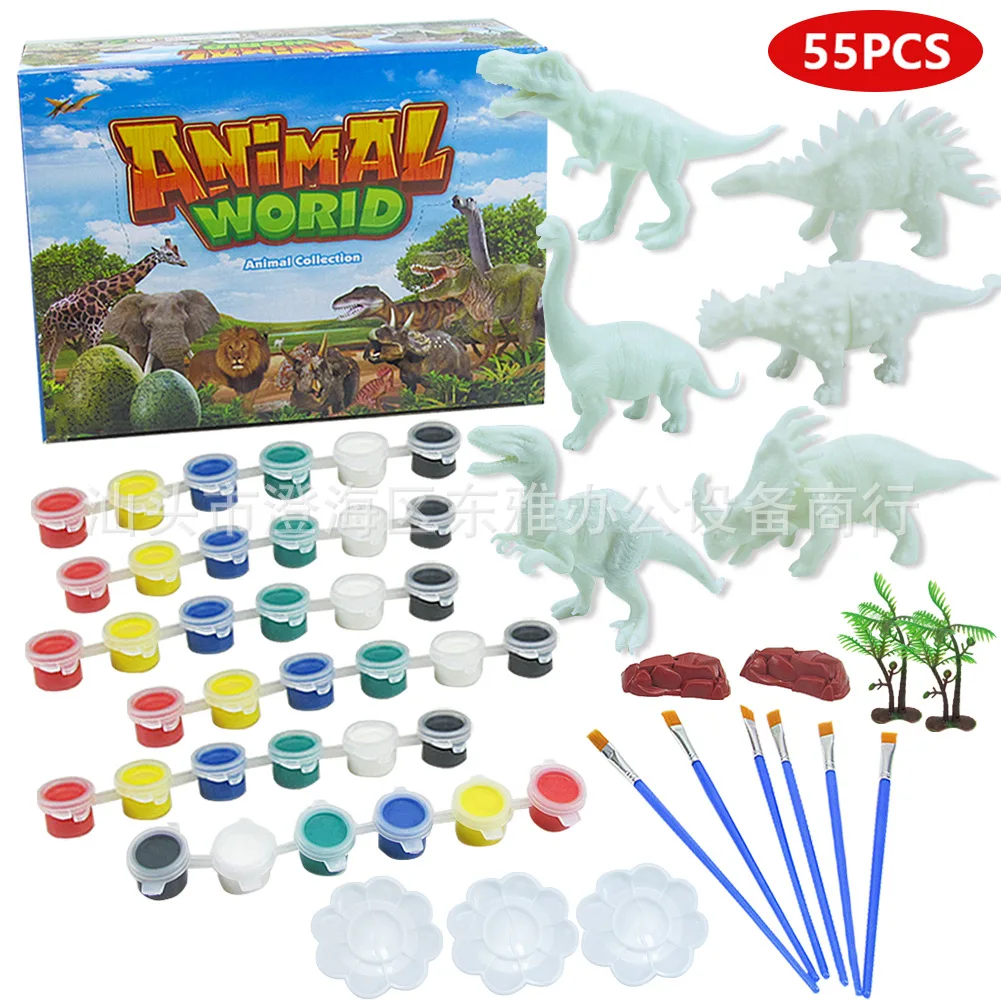 DIY Graffiti Dinosaur White Base Model 3D Coloured Drawing Dinosaur Handmade Coloring T-Rex Children'S Educational Toy
DIY Graffiti Dinosaur White Base Model 3D Coloured Drawing Dinosaur Handmade Coloring T-Rex Children'S Educational Toy