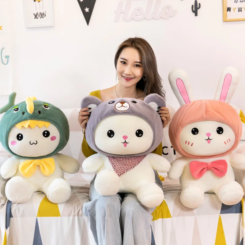 Creative Animation Rabbit Dinosaur Bear Pillow Birthday Soft Stuffed Animals Sofa Decor Cartoon Plush Toys for Children Kids Gif
Creative Animation Rabbit Dinosaur Bear Pillow Birthday Soft Stuffed Animals Sofa Decor Cartoon Plush Toys for Children Kids Gif