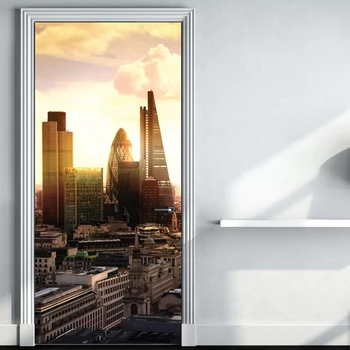 Self Adhesive Renew 3d Door City Buildings Sunrise Sticker Print Art Home Scenery Decor PVC Poster Waterproof Wallpaper Picture
Self Adhesive Renew 3d Door City Buildings Sunrise Sticker Print Art Home Scenery Decor PVC Poster Waterproof Wallpaper Picture