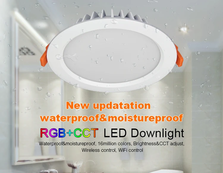 Miboxer 2 4 г RGB CCT 15 Вт Светодиодный светильник с регулируемой яркостью FUT069 IP54