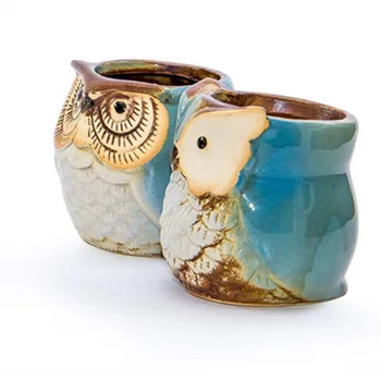 Clean and tidy, owl animal thumb small flowerpot bottom with drain hole personality ceramic handicraft office home furni
Clean and tidy, owl animal thumb small flowerpot bottom with drain hole personality ceramic handicraft office home furni