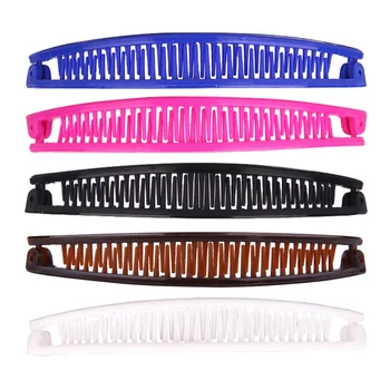 10pcs Slim Banana Shape Hair Comb Hair Ponytail Holder Creative Hair Clips for Girls Women (White/Blue/Black/Rosy/Coffee, Each 2
10pcs Slim Banana Shape Hair Comb Hair Ponytail Holder Creative Hair Clips for Girls Women (White/Blue/Black/Rosy/Coffee, Each 2