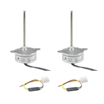 CHANCS 2PCS DC Gear Synchronous Motor TYC-40 DC 12V Shaft 74mm Inner-screw Shaft CW/CCW 5RPM Electric Motor DC Brush Motor
CHANCS 2PCS DC Gear Synchronous Motor TYC-40 DC 12V Shaft 74mm Inner-screw Shaft CW/CCW 5RPM Electric Motor DC Brush Motor