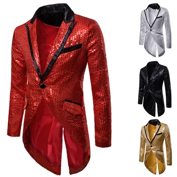 Helisopus New Mens Suits Blazers Sequins Design Tuxedo Evening Party Jacket Fashion Lapel Suit Party Gowns Coats Blazer
Helisopus New Mens Suits Blazers Sequins Design Tuxedo Evening Party Jacket Fashion Lapel Suit Party Gowns Coats Blazer