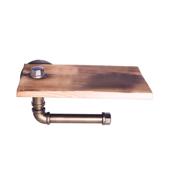 Rustic With Screw Cast Iron Pipe Washroom Bathroom Toilet Home Paper Holder Wooden Shelf Heavy Duty 2 In 1 Storage Rack Hardware
Rustic With Screw Cast Iron Pipe Washroom Bathroom Toilet Home Paper Holder Wooden Shelf Heavy Duty 2 In 1 Storage Rack Hardware
