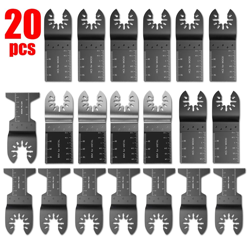 20pcs Multi-Function Bi-metal Precision Saw Blade Oscillating Multitool Saw Blade
20pcs Multi-Function Bi-metal Precision Saw Blade Oscillating Multitool Saw Blade