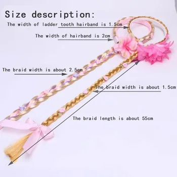 LANLAN Snow Princess Braids Synthetic wig braid Children wig Fashion party props Photography supplies White Pink Ice blue
LANLAN Snow Princess Braids Synthetic wig braid Children wig Fashion party props Photography supplies White Pink Ice blue