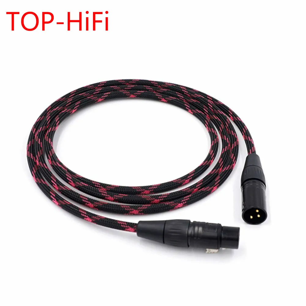 TOP-HiFi one piece Single crystal copperr 3pin XLR Male to 3pin XLR Female Audio Adpter Cable 
TOP-HiFi one piece Single crystal copperr 3pin XLR Male to 3pin XLR Female Audio Adpter Cable