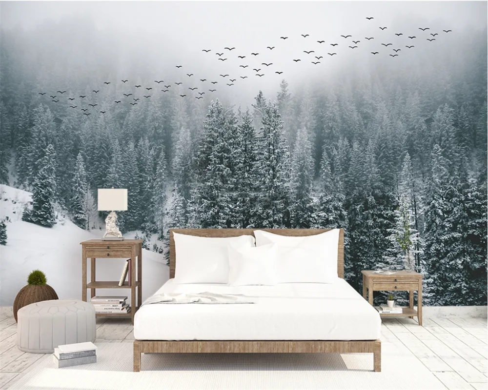 Custom 3D photo wallpaper mural European minimalist abstract pine forest remote mountain background wall decoration painting
Custom 3D photo wallpaper mural European minimalist abstract pine forest remote mountain background wall decoration painting