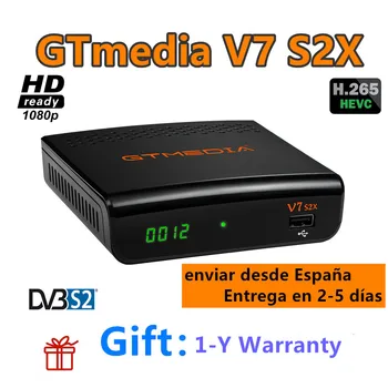 New Arrival GTMEDIA V7S2X Satellite Receiver HD H.265 1080P Support DVB-S/S2/S2X AVS+,VCM/ACM/multi-stream/T2MI with USB WIFI
New Arrival GTMEDIA V7S2X Satellite Receiver HD H.265 1080P Support DVB-S/S2/S2X AVS+,VCM/ACM/multi-stream/T2MI with USB WIFI