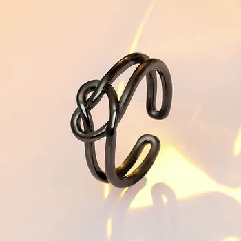 Promotion Girls 925 Sterling Silver Ring For Women Jewelry Trendy Heart Double Layer Black Finger Ring Girls Bride Wedding Bijou
Promotion Girls 925 Sterling Silver Ring For Women Jewelry Trendy Heart Double Layer Black Finger Ring Girls Bride Wedding Bijou