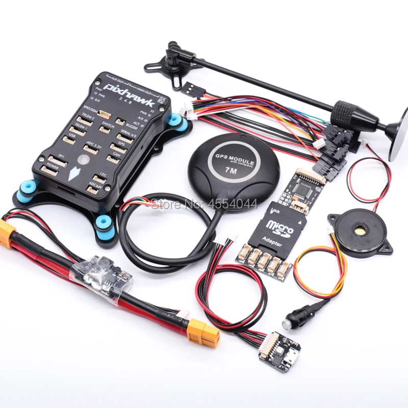Pixhawk PX4 PIX 2.4.8 32 Bit Flight Controller w/ 4G SD Safety Switch 7M GPS+RGB USB+PPM+I2C+shock Absorber+xt60 power module
Pixhawk PX4 PIX 2.4.8 32 Bit Flight Controller w/ 4G SD Safety Switch 7M GPS+RGB USB+PPM+I2C+shock Absorber+xt60 power module