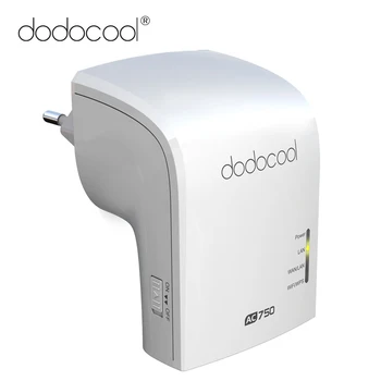 dodocool AC750 Dual Band Wireless WiFi AP / Repeater / Router Simultaneous 2.4GHz 300Mbps and 5GHz 433Mbps EU/US Plug
dodocool AC750 Dual Band Wireless WiFi AP / Repeater / Router Simultaneous 2.4GHz 300Mbps and 5GHz 433Mbps EU/US Plug