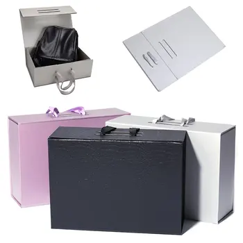 4 Colors Folding Cardboard Storage Box Universal Packaging Box Gift Hardbound Box Hand-held Carton for Wedding Evening Dresses
4 Colors Folding Cardboard Storage Box Universal Packaging Box Gift Hardbound Box Hand-held Carton for Wedding Evening Dresses