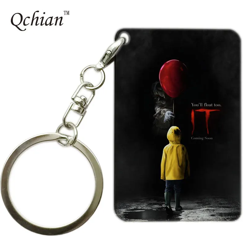 

Halloween Horror Film Stephen King's It Printed Pictures for Car Keychain or HandBag Ornaments Pendant handcrank music box