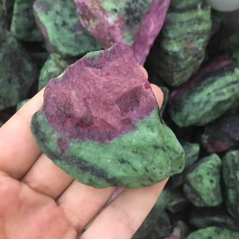 Rare! Natural Gemstone Ruby crystal Rough Green Red Zoisite Mineral Specimen
Rare! Natural Gemstone Ruby crystal Rough Green Red Zoisite Mineral Specimen