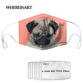 WHEREISART Pug Dog Cute Women Mouth Mask Dustproof Reusable Kids a Half Face Face Mask 7 Filters masque
WHEREISART Pug Dog Cute Women Mouth Mask Dustproof Reusable Kids a Half Face Face Mask 7 Filters masque