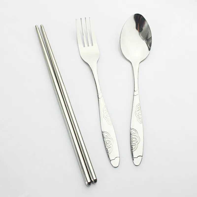 Leading Life Portable 3Pcs Stainless Steel Cutlery Set Flower Painting Fork Dinner Tableware Set Tableware Case Kit
Leading Life Portable 3Pcs Stainless Steel Cutlery Set Flower Painting Fork Dinner Tableware Set Tableware Case Kit