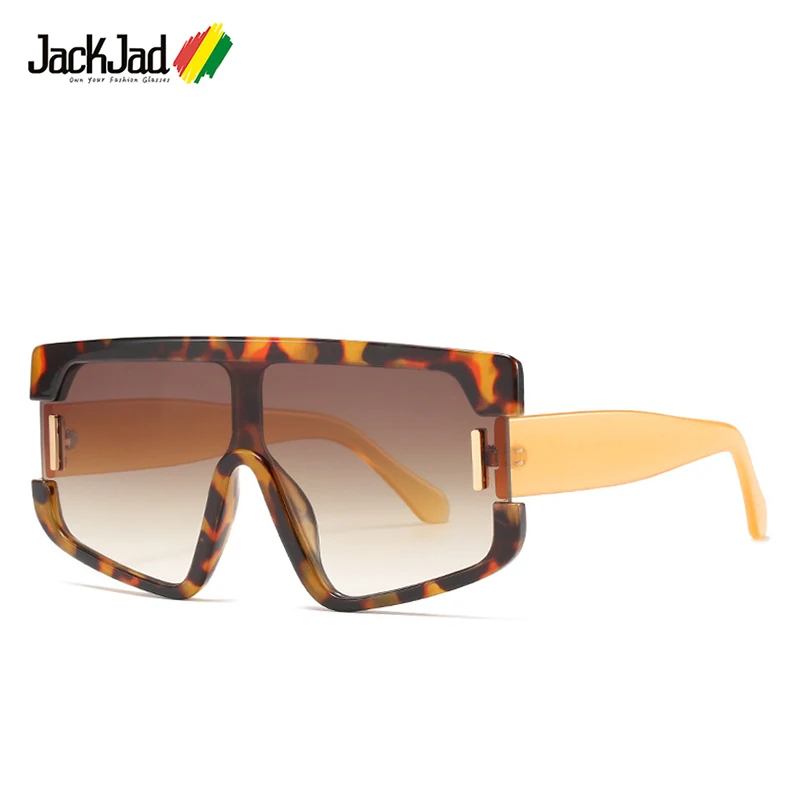 JackJad 2020 модные крутые УНИКАЛЬНЫЕ Солнцезащитные очки большого размера женские