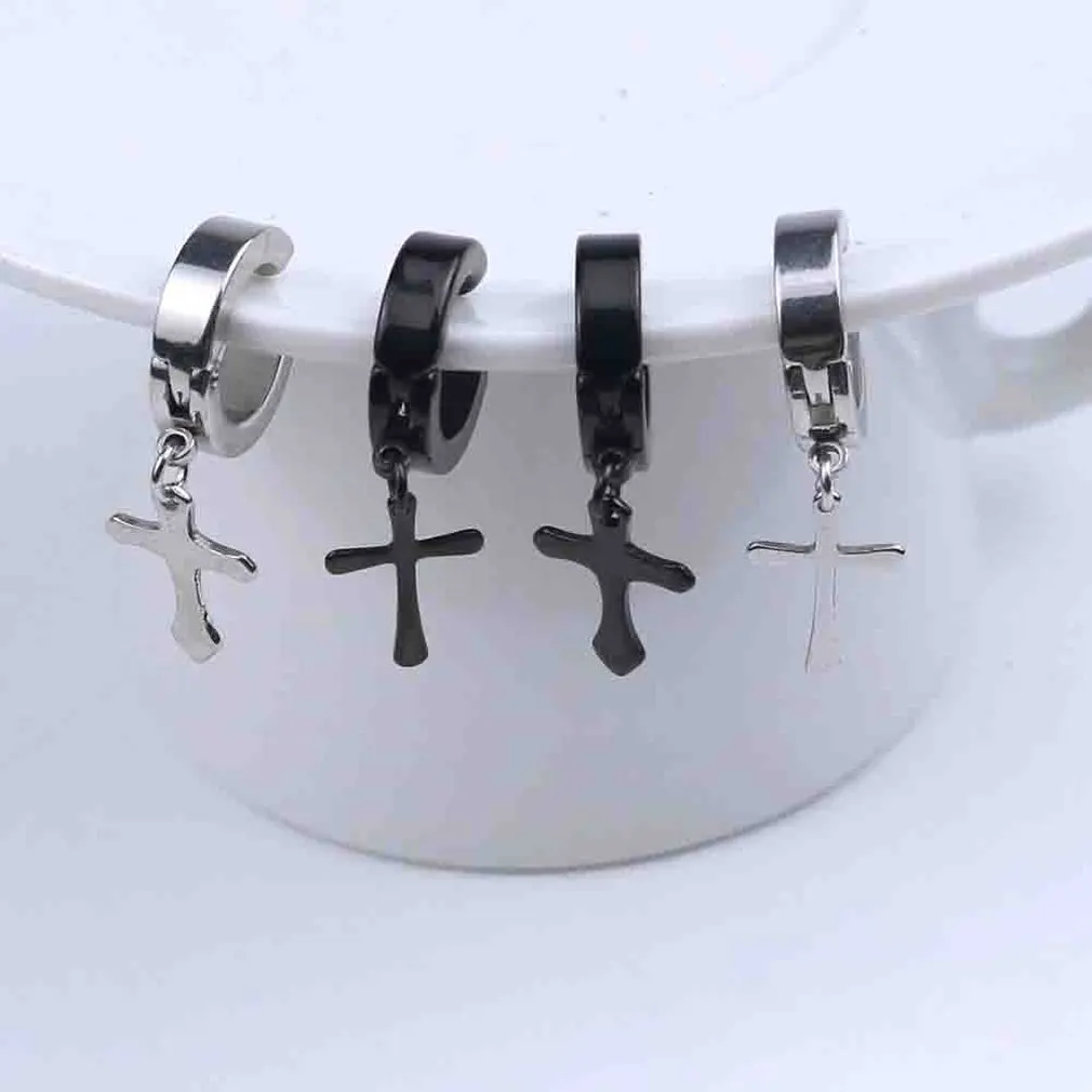 Vintage Cross Design Men Metal Ear Hooks Ear Stud Non Piercing Clip Earrings Fake Earrings for Boyfriend Lover Hot Fashionable
Vintage Cross Design Men Metal Ear Hooks Ear Stud Non Piercing Clip Earrings Fake Earrings for Boyfriend Lover Hot Fashionable